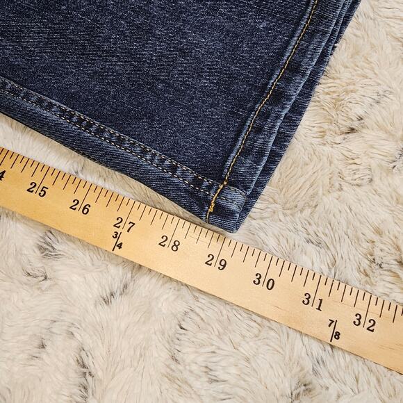 Men's Wrangler Straight Fit Rugged Denim Jeans Dark Wash 32x30 - Picture 10 of 11